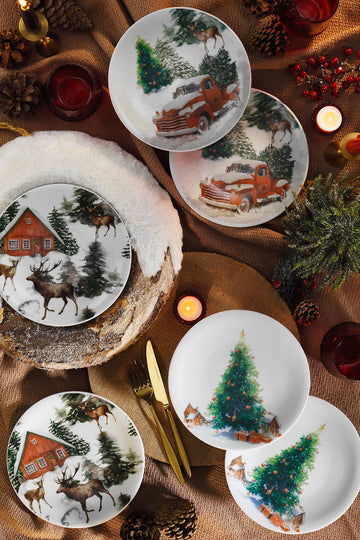 Kutahya Porcelain Happiness 6-Piece Dessert Plate Set