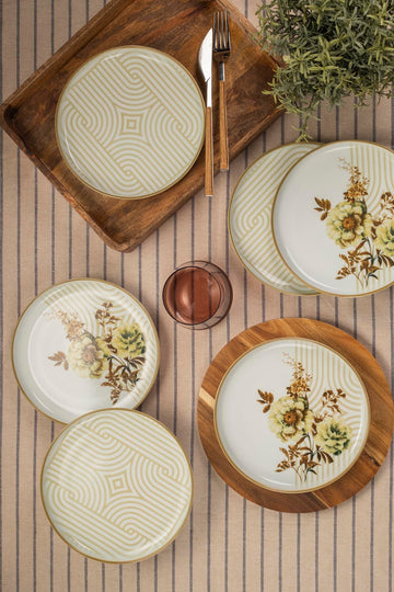Kutahya Porcelain Moderna Nostalgia 6-Person 7.5 inch Dinner Set