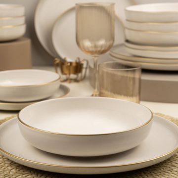Kutahya Porcelain Moderna 16-Piece Dinner Set for 4 People