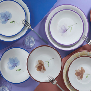 Kutahya Porcelain Zeugma 12-Piece Serving Set for 6 People – Multi Color