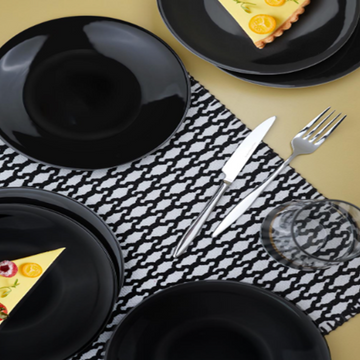 Kutahya Porcelain Zeugma 6-Piece Black Set