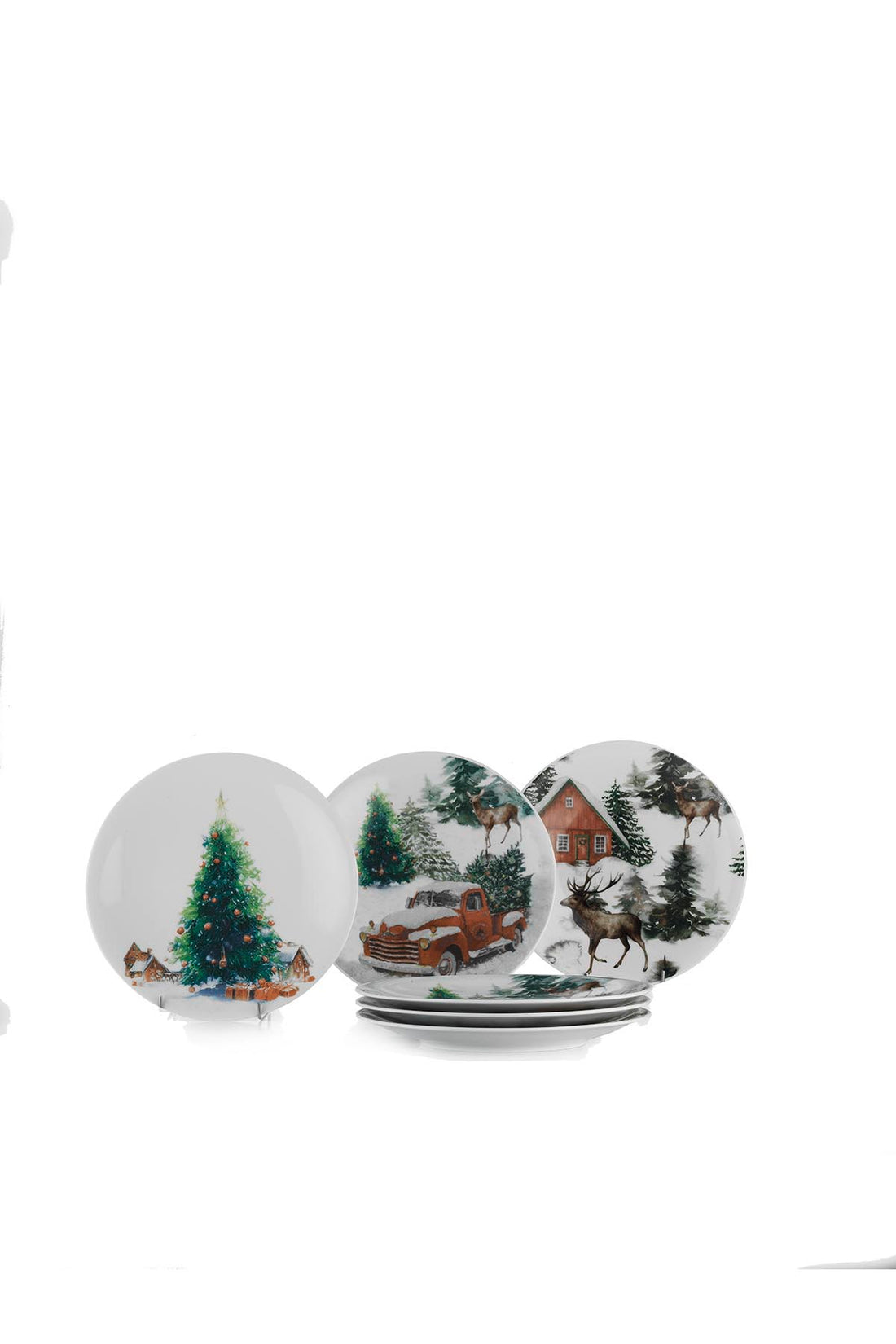 Kutahya Porcelain Happiness 6-Piece Dessert Plate Set