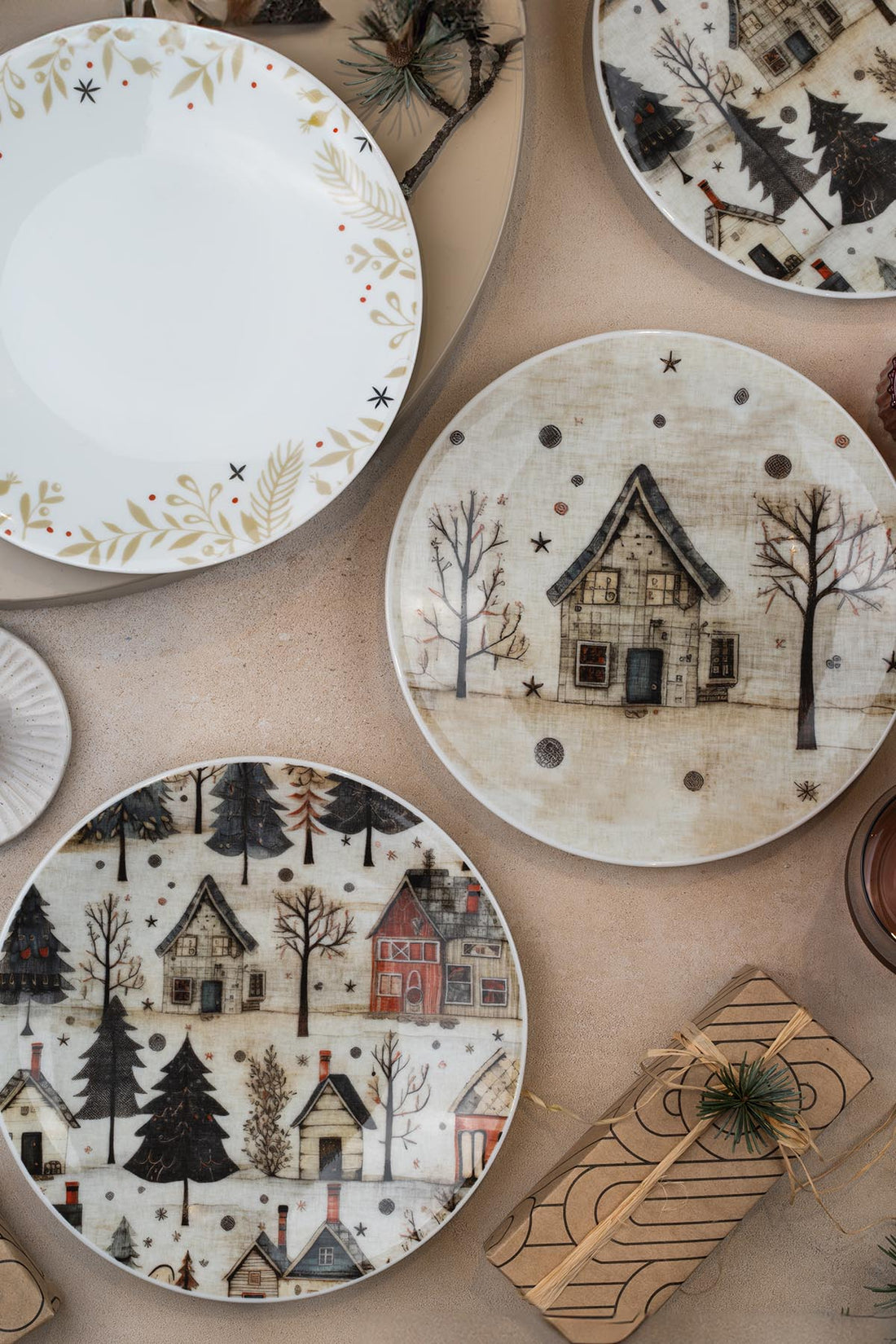 Kutahya Porcelain Nostalgia 6-Person Dessert Plate Set